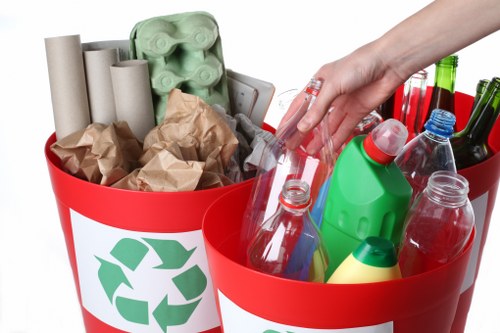 Recycling centers handling construction materials
