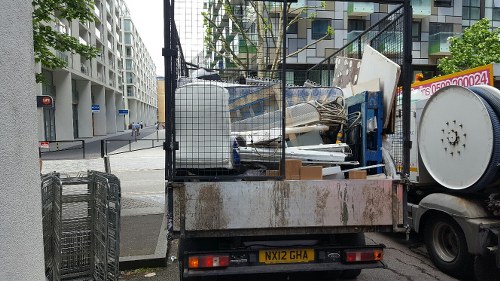 Team managing waste collection for businesses